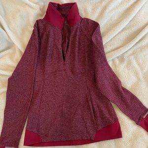 Lululemon 1/4 zip pullover herringbone size 6